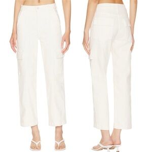 MOTHER x REVOLVE The Rambler Cargo Ankle Pant in Cream Puffs
